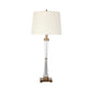 1 Head Living Room Desk Lamp Modernism Gold Table Light with Barrel Fabric Shade Clearhalo 'Lamps' 'Table Lamps' Lighting' 404854