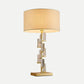 1 Head Bedside Desk Lamp Modernist Gold Task Lighting with Cylinder Fabric Shade Clearhalo 'Lamps' 'Table Lamps' Lighting' 405061