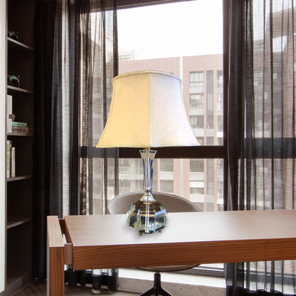 1 Bulb Bedroom Reading Light Modernism Grey Nightstand Lamp with Bell Fabric Shade Grey Clearhalo 'Lamps' 'Table Lamps' Lighting' 405268