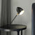 Contemporary 1 Head Task Lighting Black Dome Reading Book Light with Metal Shade Black Clearhalo 'Lamps' 'Table Lamps' Lighting' 405618