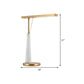 Metal Linear Night Light Post-Modern LED Brass Marble Nightstand Lamp for Study Room Clearhalo 'Lamps' 'Table Lamps' Lighting' 406151