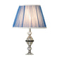 Blue Tapered Night Table Lamp Contemporary 1 Bulb Clear K9 Crystal Nightstand Light for Living Room Clearhalo 'Lamps' 'Table Lamps' Lighting' 406165