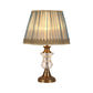 Flared Fabric Desk Lamp Modern 1 Head Gold Table Light with Sculpted Metallic Base Clearhalo 'Lamps' 'Table Lamps' Lighting' 406514