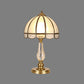Contemporary 1 Bulb Table Light Gold Umbrella Small Desk Lamp with Frosted Glass Shade Clearhalo 'Lamps' 'Table Lamps' Lighting' 406586