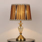 1 Head Urn-Shaped Task Lighting Modern Hand-Cut Crystal Nightstand Lamp in Brown Clearhalo 'Lamps' 'Table Lamps' Lighting' 406593