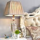Vase Shape Desk Light Contemporary Clear Crystal 1 Bulb Night Table Lamp in Beige Clearhalo 'Lamps' 'Table Lamps' Lighting' 406788