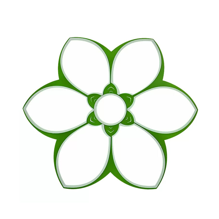 18"/23.5" W Etched Blossom LED Flush Mount Light Modern Acrylic LED Ceiling Lamp in Red/Yellow/Green for Bedroom Clearhalo 'Ceiling Lights' 'Close To Ceiling Lights' 'Close to ceiling' 'Flush mount' Lighting' 41121