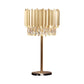1 Head Cylindrical Table Light Modernism Faceted Crystal Small Desk Lamp in Gold Clearhalo 'Lamps' 'Table Lamps' Lighting' 411315