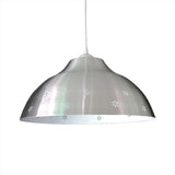 1 Bulb Dome Pendant Lighting Retro Style Black/White Metal Suspension Light with Flower Pattern and Adjustable Cord Clearhalo 'Art Deco Pendants' 'Black' 'Cast Iron' 'Ceiling Lights' 'Ceramic' 'Crystal' 'Industrial Pendants' 'Industrial' 'Metal' 'Middle Century Pendants' 'Pendant Lights' 'Pendants' 'Rustic Pendants' 'Tiffany' Lighting' 41335