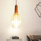 1 Bulb Dome/Jar Pendant Lighting Modernist Bamboo Hanging Light Fixture in Wood for Dining Room Clearhalo 'Ceiling Lights' 'Modern Pendants' 'Modern' 'Pendant Lights' 'Pendants' Lighting' 415962