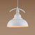 Industrial Bowl Shade Pendant Lighting 1 Light Metal Suspension Light with 39" Cord Adjustable in Rust/White/Black White Clearhalo 'Art Deco Pendants' 'Black' 'Cast Iron' 'Ceiling Lights' 'Ceramic' 'Crystal' 'Industrial Pendants' 'Industrial' 'Metal' 'Middle Century Pendants' 'Pendant Lights' 'Pendants' 'Rustic Pendants' 'Tiffany' Lighting' 41786