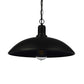 12.5"/16" W 1 Bulb Hanging Fixture Loft Style Bowl Shade Metallic Pendant Lamp with Adjustable Chain in Black Clearhalo 'Art Deco Pendants' 'Black' 'Cast Iron' 'Ceiling Lights' 'Ceramic' 'Crystal' 'Industrial Pendants' 'Industrial' 'Metal' 'Middle Century Pendants' 'Pendant Lights' 'Pendants' 'Rustic Pendants' 'Tiffany' Lighting' 42103