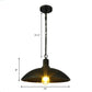 12.5"/16" W 1 Bulb Hanging Fixture Loft Style Bowl Shade Metallic Pendant Lamp with Adjustable Chain in Black Clearhalo 'Art Deco Pendants' 'Black' 'Cast Iron' 'Ceiling Lights' 'Ceramic' 'Crystal' 'Industrial Pendants' 'Industrial' 'Metal' 'Middle Century Pendants' 'Pendant Lights' 'Pendants' 'Rustic Pendants' 'Tiffany' Lighting' 42105