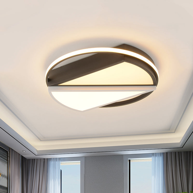 Modern Flushmount Light Metal Integrated Led Flush Ceiling Light in White for Living Room Clearhalo 'Ceiling Lights' 'Close To Ceiling Lights' 'Close to ceiling' 'Flush mount' Lighting' 421632