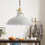 1 Bulb Barn Pendant Lamp Industrial Stylish Black/White Metallic Ceiling Light with Hanging Cord for Kitchen White Clearhalo 'Art Deco Pendants' 'Black' 'Cast Iron' 'Ceiling Lights' 'Ceramic' 'Crystal' 'Industrial Pendants' 'Industrial' 'Metal' 'Middle Century Pendants' 'Pendant Lights' 'Pendants' 'Rustic Pendants' 'Tiffany' Lighting' 4273