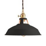 1 Bulb Barn Pendant Lamp Industrial Stylish Black/White Metallic Ceiling Light with Hanging Cord for Kitchen Clearhalo 'Art Deco Pendants' 'Black' 'Cast Iron' 'Ceiling Lights' 'Ceramic' 'Crystal' 'Industrial Pendants' 'Industrial' 'Metal' 'Middle Century Pendants' 'Pendant Lights' 'Pendants' 'Rustic Pendants' 'Tiffany' Lighting' 4279