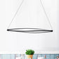 Spiral Hanging Lamp Kit Modern Acrylic LED Black/White Ceiling Pendant in Warm/White/Natural Light Clearhalo 'Ceiling Lights' 'Modern Pendants' 'Modern' 'Pendant Lights' 'Pendants' Lighting' 438960