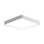 Slim Square Flush Mount Light Nordic Style Acrylic LED Ceiling Lamp for Office Hallway Gloss White Clearhalo 'Ceiling Lights' 'Close To Ceiling Lights' 'Close to ceiling' 'Flush mount' Lighting' 44437