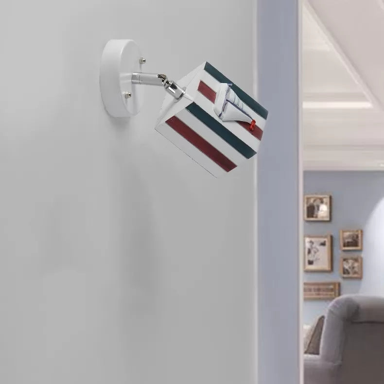 Rotatable Rectangle Gallery Ceiling Mount Light Metal Contemporary High Bright Spot Light Clearhalo 'Ceiling Lights' 'Close To Ceiling Lights' 'Close to ceiling' 'Semi-flushmount' Lighting' 44545