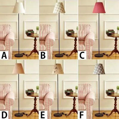 Tapered Shade Plug-In Floor Lamp 1 Head Contemporary Fabric Floor Light for Child Bedroom Clearhalo 'Floor Lamps' 'Lamps' Lighting' 44794