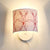 Kids Undertint Wall Light Drum Shape One Light Fabric Wall Lamp for Stair Hallway Pink Clearhalo 'Art deco wall lights' 'Cast Iron' 'Glass' 'Industrial' 'Middle century wall lights' 'Modern' 'Tiffany wall lights' 'Tiffany' 'Traditional wall lights' 'Wall Lamps & Sconces' 'Wall Lights' Lighting' 45048