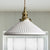 Industrial Style Conical Pendant Light with Ribbed Design 1 Light Ceramics Hanging Lamp in White White Clearhalo 'Ceiling Lights' 'Modern Pendants' 'Modern' 'Pendant Lights' 'Pendants' Lighting' 452564