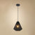 1 Bulb Etched Diamond Pendant Light Industrial Black/White Iron Hanging Ceiling Lamp for Living Room Black Clearhalo 'Art Deco Pendants' 'Black' 'Cast Iron' 'Ceiling Lights' 'Ceramic' 'Crystal' 'Industrial Pendants' 'Industrial' 'Metal' 'Middle Century Pendants' 'Pendant Lights' 'Pendants' 'Rustic Pendants' 'Tiffany' Lighting' 45282