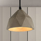 Bowl/Cylinder/Semi Circle Cement Pendant Lamp Vintage 1 Light Dining Room Hanging Light Fixture in Grey Clearhalo 'Ceiling Lights' 'Modern Pendants' 'Modern' 'Pendant Lights' 'Pendants' Lighting' 456450