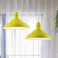 Ribbed Conical/Double Bubble Kitchen Pendant Light Modern Metal 1 Light Red/Yellow/White Hanging Light Fixture with Vented Socket Clearhalo 'Ceiling Lights' 'Modern Pendants' 'Modern' 'Pendant Lights' 'Pendants' Lighting' 456455