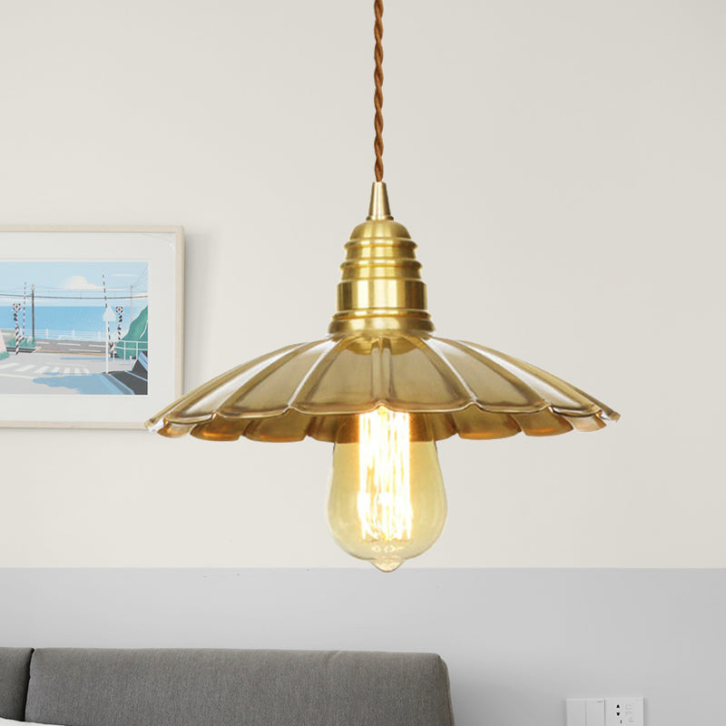 9.5"/8" W 1 Bulb Ceiling Fixture with Amber Glass Shade Mid-Century Dining Table Pendant Light in Brass Brass 9.5" Clearhalo 'Art Deco Pendants' 'Cast Iron' 'Ceiling Lights' 'Ceramic' 'Crystal' 'Industrial Pendants' 'Industrial' 'Metal' 'Middle Century Pendants' 'Pendant Lights' 'Pendants' 'Tiffany' Lighting' 456568