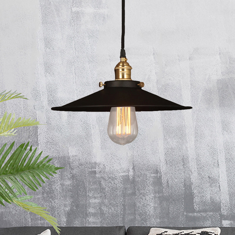 Metal Conic Ceiling Pendant Industrial Style 1 Light Dining Table ...