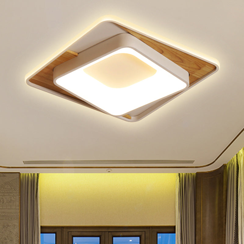 Modern Slim Rectangle Ceiling Lamp Acrylic LED Flush Mount Light in White for Bedroom Foyer Clearhalo 'Ceiling Lights' 'Close To Ceiling Lights' 'Close to ceiling' 'Flush mount' Lighting' 460765