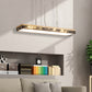 23.5"/31.5"/35.5" Wide Black Linear Pendant Ceiling Light Modern LED Hanging Light Fixture in Warm/White/Natural Light Clearhalo 'Ceiling Lights' 'Island Lights' Lighting' 465432
