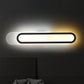 LED Bathroom Vanity Light with Oblong Acrylic Shade White Wall Sconce in Warm/White Light, 12"/18"/20" Wide Clearhalo 'Modern wall lights' 'Modern' 'Vanity Lights' 'Wall Lights' Lighting' 467555