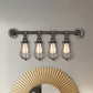 Nautical Bulb Shaped Wall Mount Light with Wire Cage and Pipe 4 Lights Metal Sconce Lighting in Bronze Clearhalo 'Art deco wall lights' 'Cast Iron' 'Glass' 'Industrial wall lights' 'Industrial' 'Middle century wall lights' 'Modern' 'Rustic wall lights' 'Tiffany' 'Traditional wall lights' 'Wall Lamps & Sconces' 'Wall Lights' Lighting' 468293