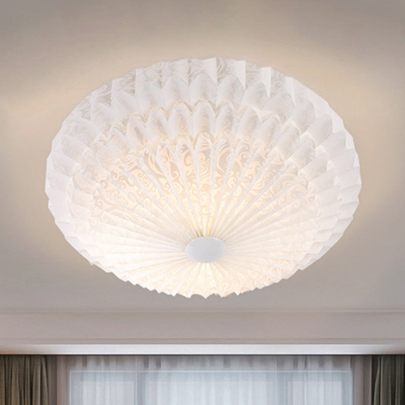 White Acrylic Flush Lighting with Dome Shade Integrated 21"/26" Wide 1 Light Modern Led Indoor Flush Mount Light Clearhalo 'Ceiling Lights' 'Close To Ceiling Lights' 'Close to ceiling' 'Flush mount' Lighting' 468538
