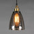 5.5"/7" Wide Cone Pendant Light Industrial 1 Light Grey/Brown/Clear Glass Hanging Lamp in Bronze Grey 5.5" Clearhalo 'Ceiling Lights' 'Glass shade' 'Glass' 'Industrial Pendants' 'Industrial' 'Middle Century Pendants' 'Pendant Lights' 'Pendants' 'Tiffany' Lighting' 4723
