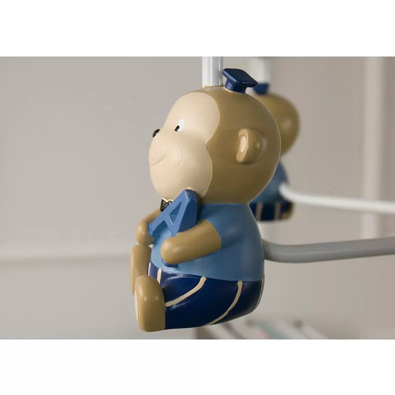 Dot Tapered Shade Chandelier Kids Metal Resin Hanging Light with Monkey for Dining Room Clearhalo 'Ceiling Lights' 'Chandeliers' Lighting' options 47952