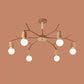 Branch Shape Living Room Chandelier Metal Multi Heads Nordic Stylish Pendant Light 6 Brown Clearhalo 'Ceiling Lights' 'Chandeliers' Lighting' options 48475_28b6968a-73c0-47ca-a9f9-bbe598ff89cb