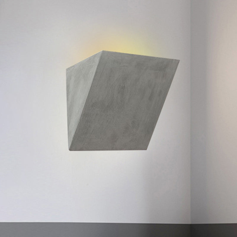 Cement Bowl/Cylinder Shade Wall Lighting Modern Style 1 Light Bathroom Wall Light Fixture in Grey Clearhalo 'Industrial wall lights' 'Industrial' 'Middle century wall lights' 'Tiffany' 'Wall Lamps & Sconces' 'Wall Lights' Lighting' 493860