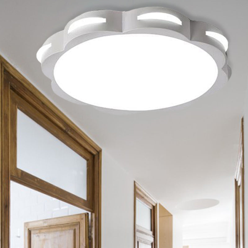 Bedroom Ceiling Lighting LED, Macaron Flush Mount Light with Acrylic Floral Shade for Girls Clearhalo 'Ceiling Lights' 'Close To Ceiling Lights' 'Close to ceiling' 'Flush mount' Lighting' 494107