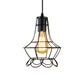1 Head Pendant Lighting with Flower Cage Shade Metal Industrial Bedroom Height Adjustable Ceiling Light Fixture Clearhalo 'Ceiling Lights' 'Modern Pendants' 'Modern' 'Pendant Lights' 'Pendants' Lighting' 5023