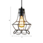 1 Head Pendant Lighting with Flower Cage Shade Metal Industrial Bedroom Height Adjustable Ceiling Light Fixture Clearhalo 'Ceiling Lights' 'Modern Pendants' 'Modern' 'Pendant Lights' 'Pendants' Lighting' 5024