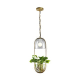 Oval Restaurant Pendant Lighting Industrial Metal 1 Bulb Gold LED Hanging Light Fixture Clearhalo 'Art Deco Pendants' 'Cast Iron' 'Ceiling Lights' 'Ceramic' 'Crystal' 'Industrial Pendants' 'Industrial' 'Metal' 'Middle Century Pendants' 'Pendant Lights' 'Pendants' 'Tiffany' Lighting' 503863