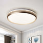 LED Living Room Flush Lighting Minimalist Black/Gold/Silver Flushmount with Circular Acrylic Shade Clearhalo 'Ceiling Lights' 'Close To Ceiling Lights' 'Close to ceiling' 'Flush mount' Lighting' 505349