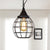 Metal Cage Pendant Light Farmhouse Style 6"/7" Wide 1 Head Balcony Ceiling Fixture with Globe Shade in Black Black 6" Clearhalo 'Art Deco Pendants' 'Black' 'Cast Iron' 'Ceiling Lights' 'Ceramic' 'Crystal' 'Industrial Pendants' 'Industrial' 'Metal' 'Middle Century Pendants' 'Pendant Lights' 'Pendants' 'Rustic Pendants' 'Tiffany' Lighting' 5061