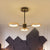 Wood Sputnik Chandelier Pendant Light Modern 3/5/6 Lights Black Led Hanging Ceiling Lamp in Natural Light 3 Wood Clearhalo 'Ceiling Lights' 'Chandeliers' Lighting' options 506461_a48544ce-9ae4-4a42-83ab-e10375592872