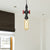 Pipe Metal LED Ceiling Light Antiqued 1 Head 3"/4" W Coffee House Hanging Lamp Kit in Black with Capsule Amber Glass Shade Black 4" Clearhalo 'Art Deco Pendants' 'Black' 'Cast Iron' 'Ceiling Lights' 'Ceramic' 'Crystal' 'Industrial Pendants' 'Industrial' 'Metal' 'Middle Century Pendants' 'Pendant Lights' 'Pendants' 'Rustic Pendants' 'Tiffany' Lighting' 510936