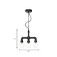 Metallic Black Hanging Lighting Piping 3/4 Heads Vintage LED Chandelier Pendant Lamp with Ball Clear Glass Shade for Bar Clearhalo 'Cast Iron' 'Ceiling Lights' 'Chandeliers' 'Industrial Chandeliers' 'Industrial' 'Metal' 'Middle Century Chandeliers' 'Rustic Chandeliers' 'Tiffany' Lighting' 511134