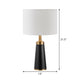 1 Head Drum Task Lighting Modernist Fabric Small Desk Lamp in Black for Living Room Clearhalo 'Lamps' 'Table Lamps' Lighting' 511252